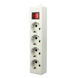 پریز 4 خانه ارت دار با کلید فرحان الکتریک